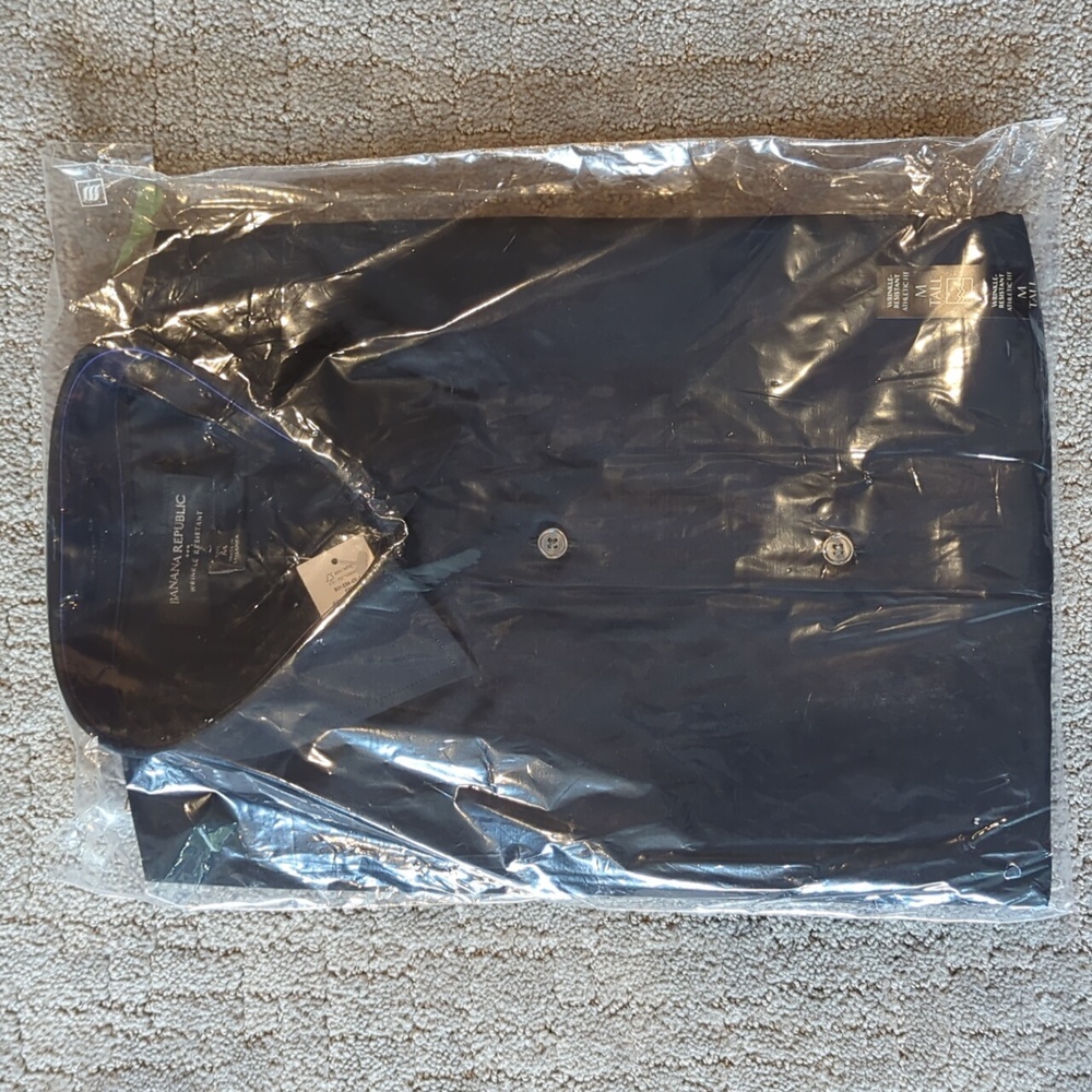 Banana Republic Athletic Fit Dress Shirt M Tall